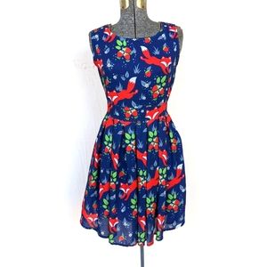 Paper Plane- Strawberry Fox Dress